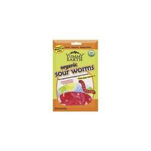 Yummy Earth Sour Worms Organic, 5 Oz (Case of 12)