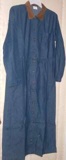   10 LONG BUTTON FRONT DENIM DRESS dark indigo BY BOSTON PROPER  