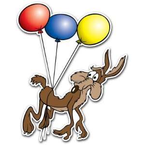  Wile E. Coyote Balloons Cartoon Car Bumper Sticker Decal 5 