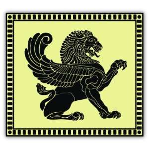  Ancient Lion square car bumper sticker decal 5 x 5 
