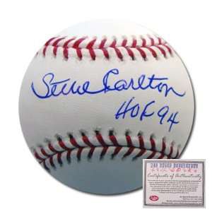  Steve Carlton Signed Baseball   HOF 94