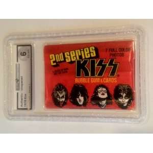  1978 Kiss Donruss Series 2 Unopened GAI Graded Wax Pack 6 