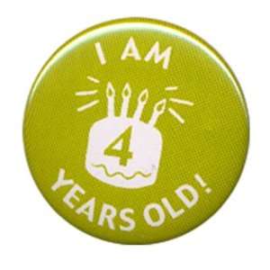  4 year old birthday badge