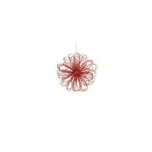  Club Pack of 12 Romantic Red Sequin Starburst Flower 