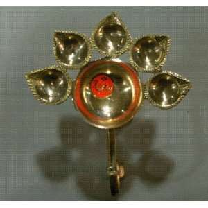  Brass Aarti Panch Diya 