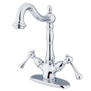 Kingston Brass KS1491BL Heritage Vessel Sink Faucet without Pop Up Rod 