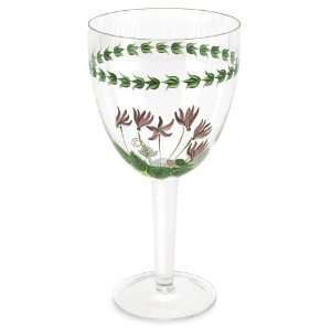  Portmeirion Botanic Garden Hand Painted Glassware Goblets 