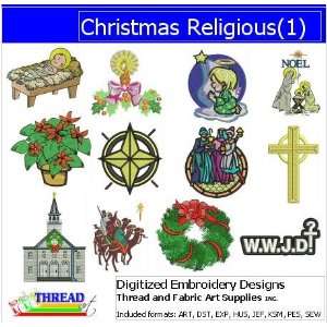   Embroidery Designs   Christmas Religious CD Arts, Crafts & Sewing