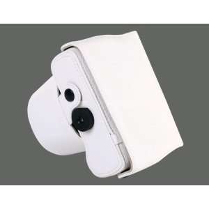   Leather Case Bag for Olympus EPL1 (White) Cell Phones & Accessories