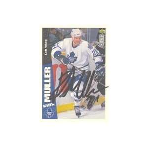 Kirk Muller, Toronto Maple Leafs, 1996 Collectors Choice Autographed 
