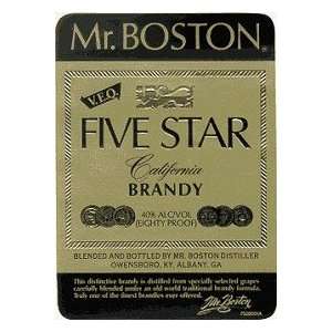  Mr. Boston Brandy 5 Star V.e.q. 80@ 1.75L Grocery 