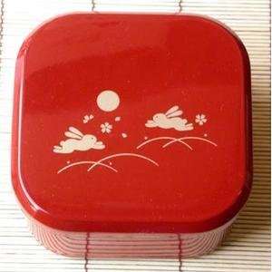  Japanese Usagi Unagi Lunch Bento Box Bunny Red #6372 