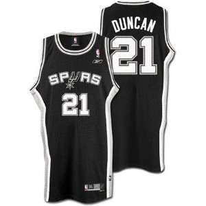 Tim Duncan Black Reebok NBA Swingman San Antonio Spurs Jersey  