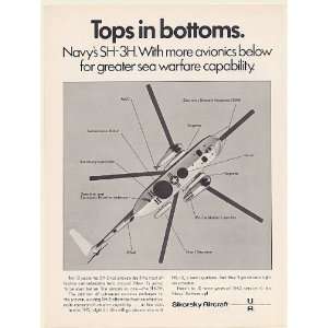  1972 Sikorsky US Navy SH 3H Anti Submarine Helicopter Tops 