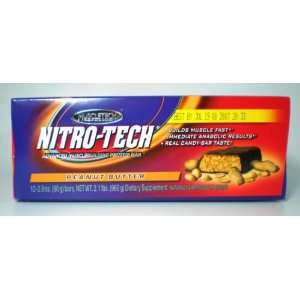  Muscletech, Nitro Tech Bar Penut Butter, 98 GM (12 Pack 