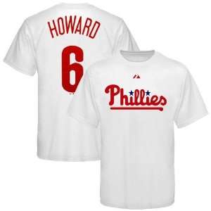  Majestic Philadelphia Phillies #6 Ryan Howard White Player 