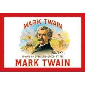  Vintage Art Mark Twain Cigars   01845 3