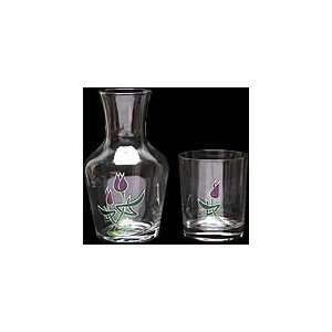  Celtic Glass Designs Hand Painted Water Set Comprising 