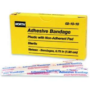 North by Honeywell 021010 Adhesive Bandage, 3/4 Inch x 3 Inch, 16 per 