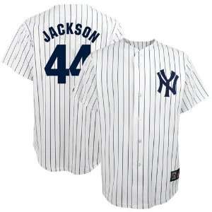 Majestic New York Yankees #44 Reggie Jackson White Cooperstown 