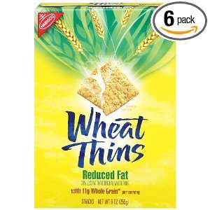 Wheat Thins, Reduced Fat, 9 Ounce Boxes Grocery & Gourmet Food