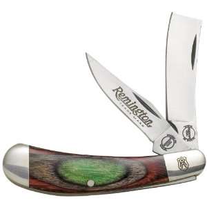  Lam Wood   2 Blade Razor Pocket Folding Knife Sports 