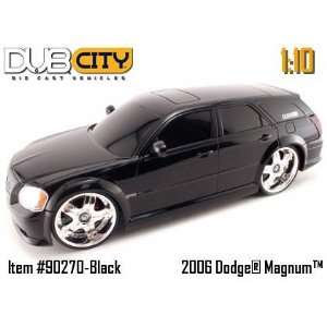   Remote Control Black 2006 Dodge Magnum 110 Scale RC Car Toys & Games