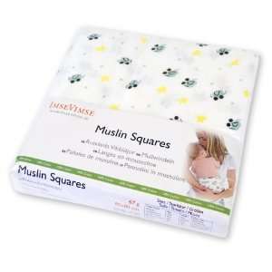  Imse Vimse Muslin Squares (Animal Print Flat Diapers   4 