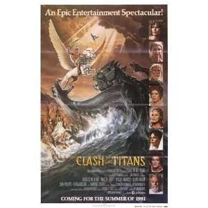 CLASH OF THE TITANS Original 1981 Advance One Sheet Movie 