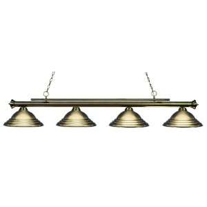  Z Lite 102704AB SAB Antique Brass Stinger Transitional 4 