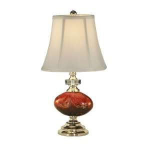  Dale Tiffany PG10177 Art Glass Table Lamp, Polished Chrome 