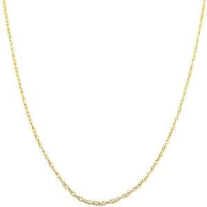    14 Karat Yellow Gold 0.8 mm Loose Rope Chain (18 Inch) Jewelry