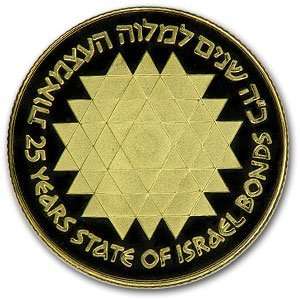    Israel 1975 500 Lirot Gold Proof Israel Bonds 