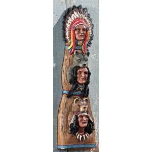  Majestic Chief Leaders Southwest Inspired Totem Pole Wall 