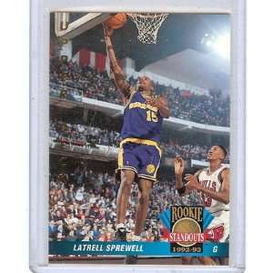  LATRELL SPEWELL 1992 93 UPPER DECK #RS5, ROOKIE STANDOUTS 