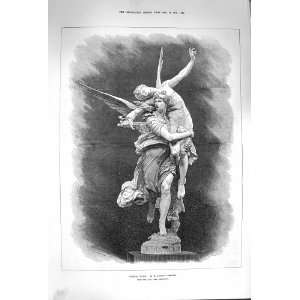    1874 Statue Sculpture Gloria Victis Antoine Mercier