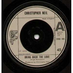  BRING BACK THE LOVE 7 INCH (7 VINYL 45) UK RSO 1976 