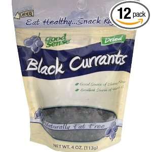 Good Sense Black Currants, 4 Ounce Bags Grocery & Gourmet Food