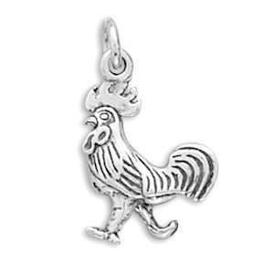   Sterling Silver Rooster Charm Measures 14x13mm   JewelryWeb Jewelry