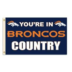  NFL Denver Broncos 3 by 5 Foot In Country Flag Sports 