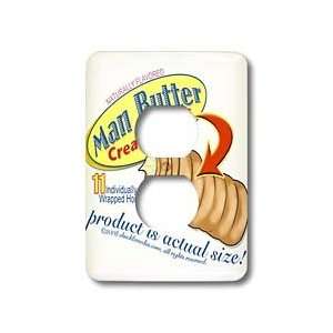 McDowell Graphics Funny   Man Butter   Light Switch Covers   2 plug 