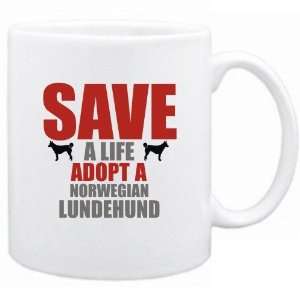  New  Save A Life , Adopt A Norwegian Lundehund  Mug Dog 