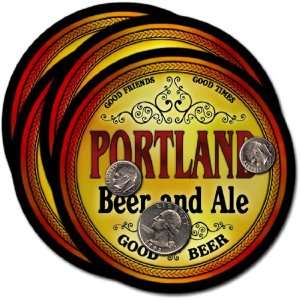  Portland, ME Beer & Ale Coasters   4pk 