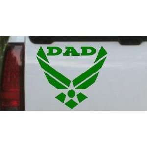 Dark Green 14in X 15.4in    Air Force Dad Military Car Window Wall 