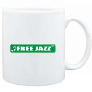  Mug White  Free Jazz STREET SIGN  Music Sports 