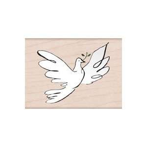  Sketched Dove Wood Mounted Rubber Stamp (E4225) Arts 
