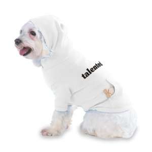  talented Hooded T Shirt for Dog or Cat LARGE   WHITE Pet 