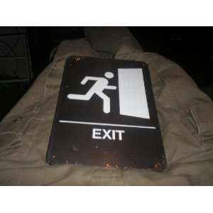  ADA Exit 6x9 Braiile/text/symbol Sign