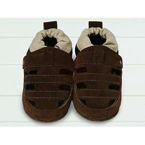  Shooshoos Baby Shoes Brown Suede Sandal (SizeL12 18M 