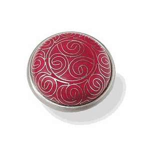  Red Tribal Pattern Cloisonn? Knob   42mm L PBF560 RED C 